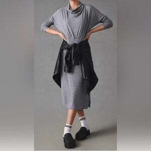 NWT Cozycore Daily Practice by Anthropologie The Arabella Drapey Dress